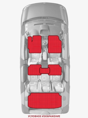 ЭВА коврики «Queen Lux» комплект для Luxgen 7 SUV